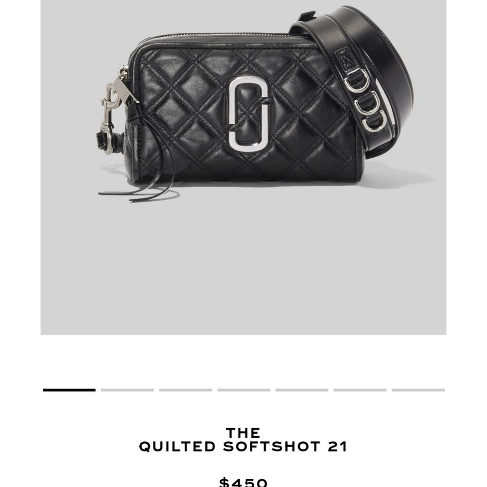 Marc jacobs softshot 21 black leather
